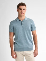 Strickpullover Gestricktes Poloshirt Ocean