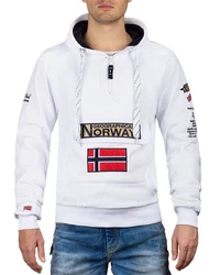 Geographical Norway Kapuzenpullover Herren Hoodie bagymclass Weiß