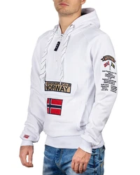 Geographical Norway Kapuzenpullover Herren Hoodie bagymclass Weiß