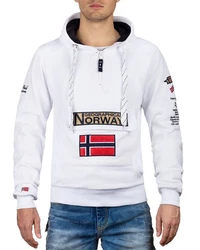Geographical Norway Kapuzenpullover Herren Hoodie bagymclass Weiß