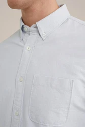WE Fashion Businesshemd Hellblau/Grau/Blau