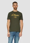 s.Oliver Poloshirt T-Shirt mit Logo-Print Artwork Dunkelgrün s.Oliver Poloshirt T-Shirt mit Logo-Print Artwork Dunkelgrün