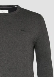 Strickpullover Strickpullover mit Logo-Stickerei Logo