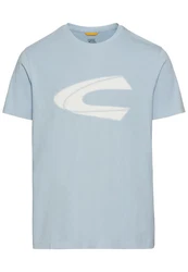 camel active T-Shirt Hellblau/Blau/Grau