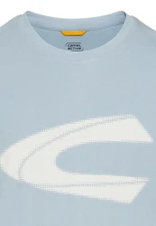 camel active T-Shirt Hellblau/Blau/Grau