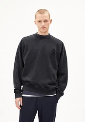 Armedangels Sweatshirt EMAAL CREWNECK GMT DYE Schwarz/Dunkelblau/Dunkelgrau