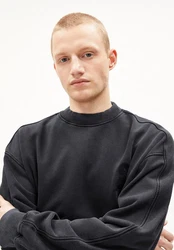 Armedangels Sweatshirt EMAAL CREWNECK GMT DYE Schwarz/Dunkelblau/Dunkelgrau