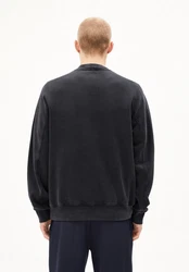 Armedangels Sweatshirt EMAAL CREWNECK GMT DYE Schwarz/Dunkelblau/Dunkelgrau