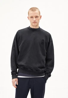 Armedangels Sweatshirt EMAAL CREWNECK GMT DYE Schwarz/Dunkelblau/Dunkelgrau