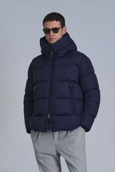 Lufian Winterjacke Tommy Dunkelblau/Blau/Grau