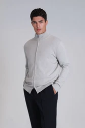 Lufian Strickjacke Force Grau/Hellgrau