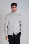 Lufian Strickjacke Force Grau/Hellgrau