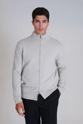 Lufian Strickjacke Force Grau/Hellgrau