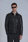 Lufian Winterjacke Kane mit Hemdkragen Schwarz/Orange