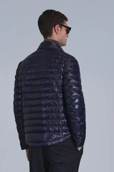 Lufian Winterjacke Kane mit Hemdkragen Dunkelblau/Blau