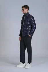 Lufian Winterjacke Kane mit Hemdkragen Dunkelblau/Blau