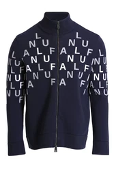 Lufian Strickjacke Writer Dunkelblau/Hellblau