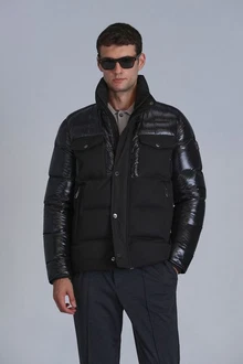Lufian Winterjacke Genius Schwarz/Rot/Dunkelrot