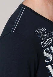 CAMP DAVID T-Shirt blau/marine/weiß