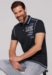 Poloshirt mit Logo-Applikationen