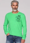 CAMP DAVID Langarmshirt Grün/Türkis/Neonfarben