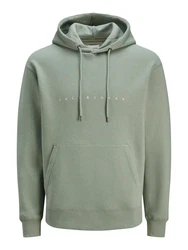 JACK & JONES Sweatshirt 'JJEStar' pastellgrün/weiß