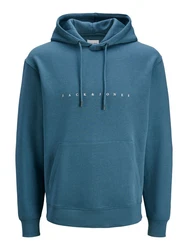 JACK & JONES Sweatshirt 'JJEStar' saphir/weiß
