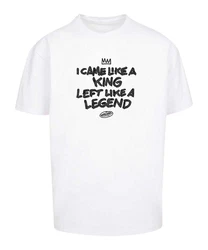 Mister Tee T-Shirt Like A Legend Weiß/Rot/Schwarz/Hellblau