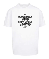 Mister Tee T-Shirt Like A Legend Weiß/Rot/Schwarz/Hellblau