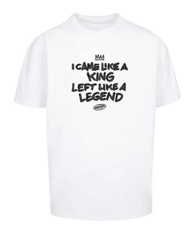 Mister Tee T-Shirt Like A Legend Weiß/Rot/Schwarz/Hellblau
