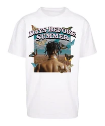 Mister Tee T-Shirt Days Before Summer Weiß/Gelb/Schwarz/Grau