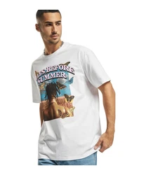 Mister Tee T-Shirt Days Before Summer Weiß/Gelb/Schwarz/Grau