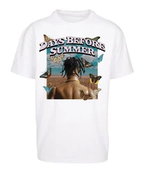 Mister Tee T-Shirt Days Before Summer Weiß/Gelb/Schwarz/Grau