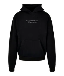 Sweatshirt Fingerprint Oversized Hoody Baumwolle
