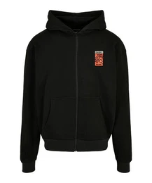 Sweatshirt Puffer Peace Oversize FullZip Hoody Baumwolle