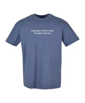 Mister Tee T-Shirt Fingerprint Oversized Grau/Dunkelblau/Blau/Hellblau