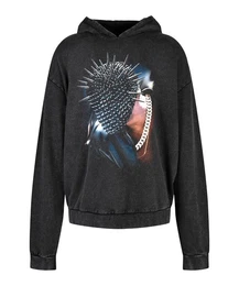 Sweatshirt Thorned Mask Oversized Hoody Baumwolle
