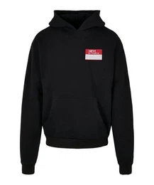 Sweatshirt Hey! Me Name is Oversize Hoody Baumwolle