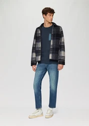 s.Oliver Kurzarmshirt Baumwoll-T-Shirt Dunkelblau/Blau/Türkis/Hellblau