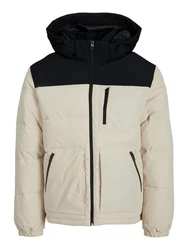 Jack & Jones Jacke 'JJEOtto' Puffer Jacket SN beige / schwarz