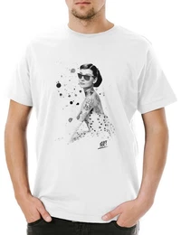Print-Shirt Tattoo Audrey HC Hate Couture Herren T-Shirt Pin Up Star Icon Shirt (1-tlg) Ink Hepburn Rockabella Monroe
