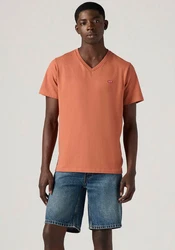 Levi's V-Shirt LE ORIGINAL HM VNECK Orange/Braun/Rot