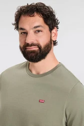 Levi's Big & Tall Shirt 'Original Housemark Tee' oliv/knallrot/weiß