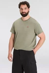 Levi's Big & Tall Shirt 'Original Housemark Tee' oliv/knallrot/weiß