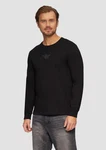 s.Oliver Shirt Rundhals-Ausschnitt Schwarz