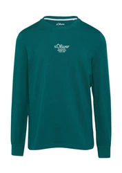 s.Oliver Shirt Rundhals-Ausschnitt Grün/Türkis/Dunkelgrün