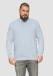s.Oliver Strickpullover Rundhalspullover Big Size Hellblau/Grau/Blau