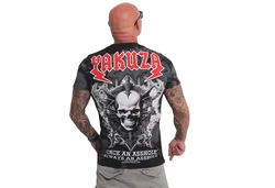 YAKUZA T-Shirt Ahole Rosa/Rot/Grau