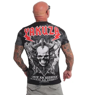 YAKUZA T-Shirt Ahole Rosa/Rot/Grau