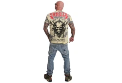 YAKUZA T-Shirt Ahole Grau/Khaki/Rot/Gelb/Weiß